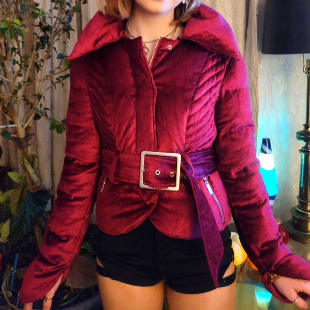 Blanc Noir Boutique Belted Puffer Jacket